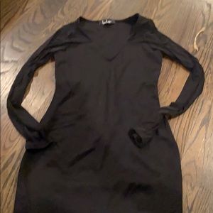 Lulus never worn black sleeve sheer dress